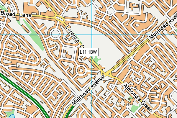 L11 1BW map - OS VectorMap District (Ordnance Survey) L11 1BW map - OS VectorMap District (Ordnance Survey)
