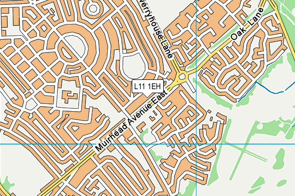 L11 1EH map - OS VectorMap District (Ordnance Survey) L11 1EH map - OS VectorMap District (Ordnance Survey)