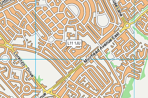 L11 1JU map - OS VectorMap District (Ordnance Survey) L11 1JU map - OS VectorMap District (Ordnance Survey)