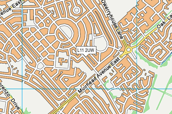 L11 2UW map - OS VectorMap District (Ordnance Survey) L11 2UW map - OS VectorMap District (Ordnance Survey)