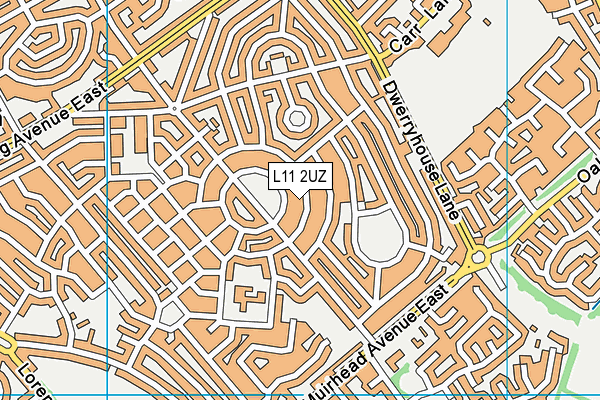 L11 2UZ map - OS VectorMap District (Ordnance Survey) L11 2UZ map - OS VectorMap District (Ordnance Survey)