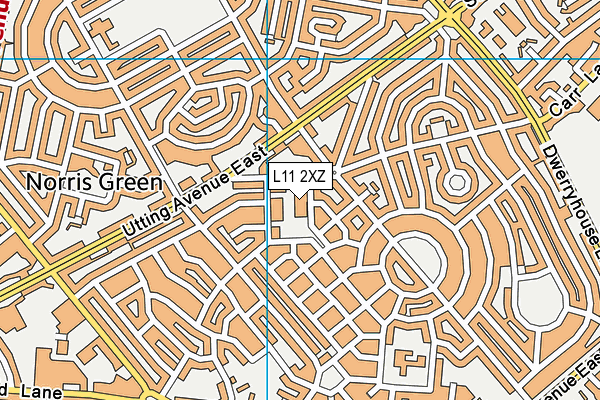 L11 2XZ map - OS VectorMap District (Ordnance Survey) L11 2XZ map - OS VectorMap District (Ordnance Survey)