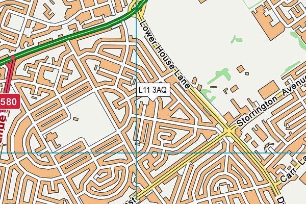 L11 3AQ map - OS VectorMap District (Ordnance Survey) L11 3AQ map - OS VectorMap District (Ordnance Survey)