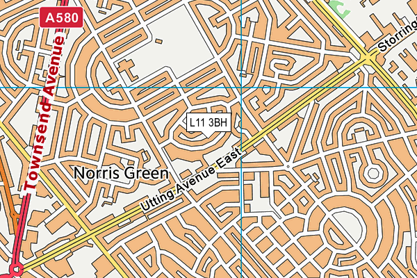 L11 3BH map - OS VectorMap District (Ordnance Survey) L11 3BH map - OS VectorMap District (Ordnance Survey)
