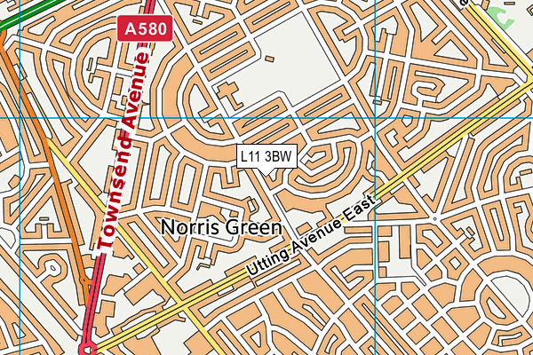 L11 3BW map - OS VectorMap District (Ordnance Survey) L11 3BW map - OS VectorMap District (Ordnance Survey)
