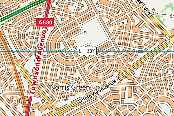 L11 3BY map - OS VectorMap District (Ordnance Survey) L11 3BY map - OS VectorMap District (Ordnance Survey)