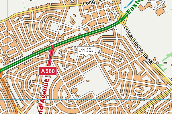 L11 3DJ map - OS VectorMap District (Ordnance Survey) L11 3DJ map - OS VectorMap District (Ordnance Survey)