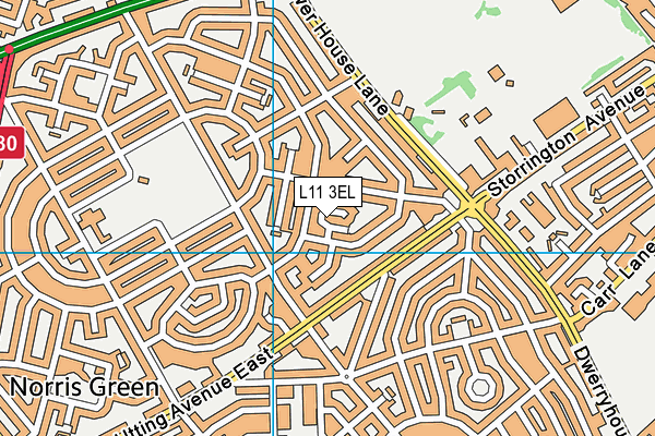 L11 3EL map - OS VectorMap District (Ordnance Survey) L11 3EL map - OS VectorMap District (Ordnance Survey)