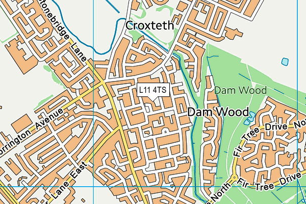 L11 4TS map - OS VectorMap District (Ordnance Survey) L11 4TS map - OS VectorMap District (Ordnance Survey)