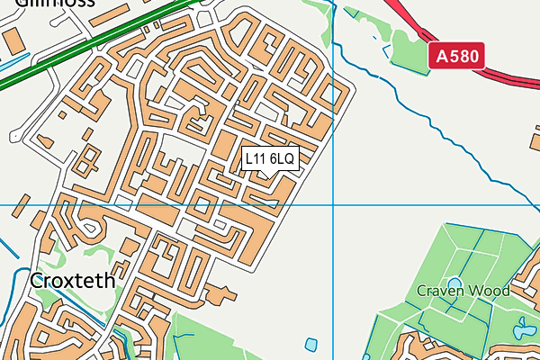 L11 6LQ map - OS VectorMap District (Ordnance Survey) L11 6LQ map - OS VectorMap District (Ordnance Survey)