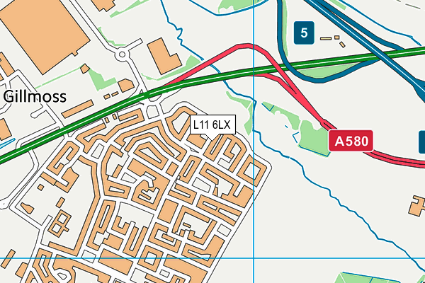 L11 6LX map - OS VectorMap District (Ordnance Survey) L11 6LX map - OS VectorMap District (Ordnance Survey)