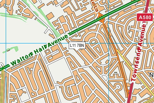 L11 7BN map - OS VectorMap District (Ordnance Survey) L11 7BN map - OS VectorMap District (Ordnance Survey)