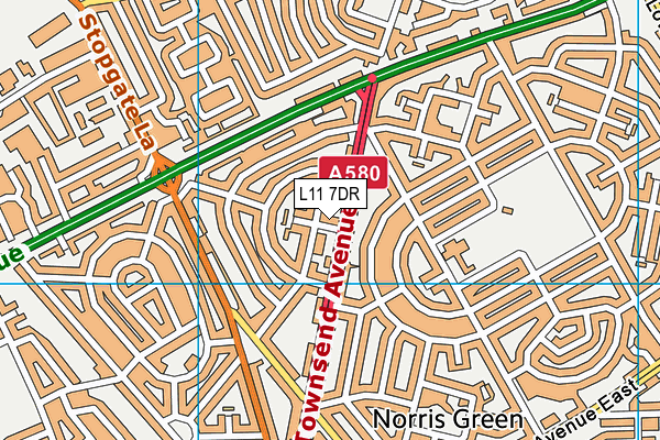 L11 7DR map - OS VectorMap District (Ordnance Survey) L11 7DR map - OS VectorMap District (Ordnance Survey)