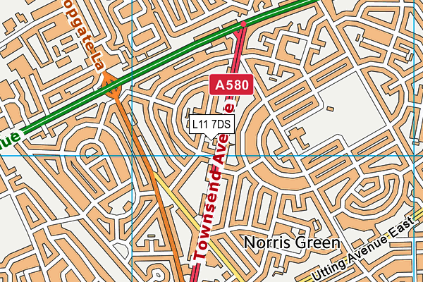 L11 7DS map - OS VectorMap District (Ordnance Survey) L11 7DS map - OS VectorMap District (Ordnance Survey)