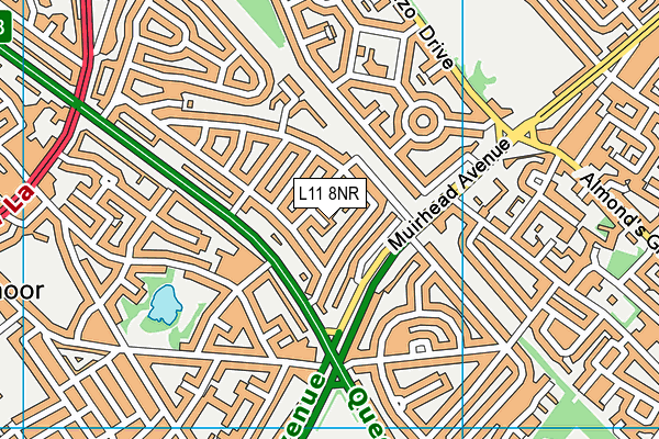 L11 8NR map - OS VectorMap District (Ordnance Survey) L11 8NR map - OS VectorMap District (Ordnance Survey)