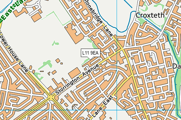 L11 9EA map - OS VectorMap District (Ordnance Survey) L11 9EA map - OS VectorMap District (Ordnance Survey)