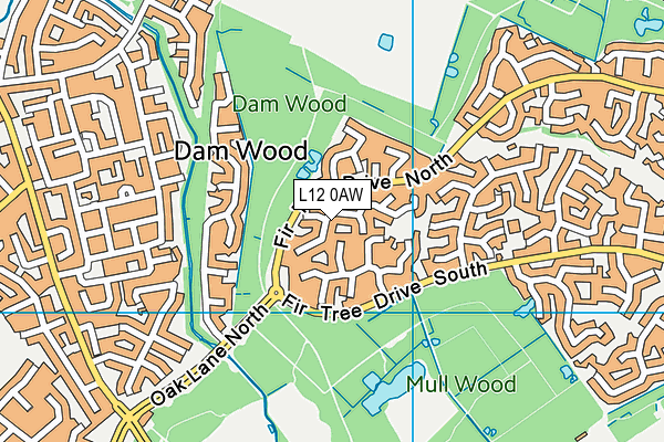 L12 0AW map - OS VectorMap District (Ordnance Survey) L12 0AW map - OS VectorMap District (Ordnance Survey)
