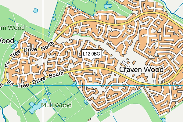 L12 0BG map - OS VectorMap District (Ordnance Survey) L12 0BG map - OS VectorMap District (Ordnance Survey)