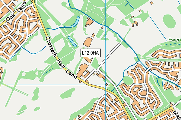 L12 0HA map - OS VectorMap District (Ordnance Survey) L12 0HA map - OS VectorMap District (Ordnance Survey)