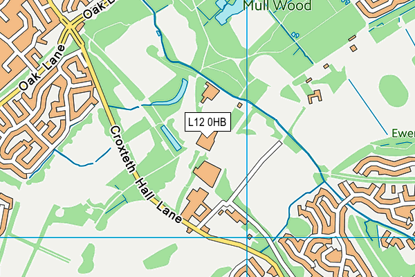 L12 0HB map - OS VectorMap District (Ordnance Survey) L12 0HB map - OS VectorMap District (Ordnance Survey)
