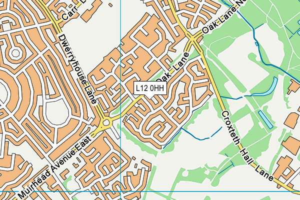L12 0HH map - OS VectorMap District (Ordnance Survey) L12 0HH map - OS VectorMap District (Ordnance Survey)
