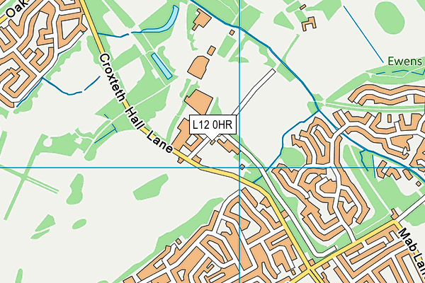 L12 0HR map - OS VectorMap District (Ordnance Survey) L12 0HR map - OS VectorMap District (Ordnance Survey)