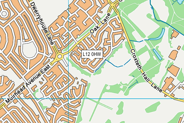 L12 0HW map - OS VectorMap District (Ordnance Survey) L12 0HW map - OS VectorMap District (Ordnance Survey)