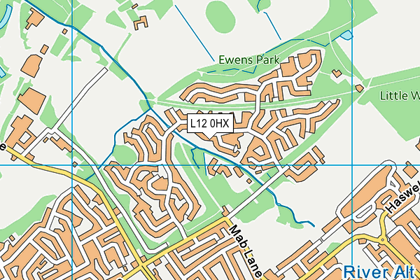 L12 0HX map - OS VectorMap District (Ordnance Survey) L12 0HX map - OS VectorMap District (Ordnance Survey)