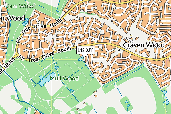 L12 0JY map - OS VectorMap District (Ordnance Survey) L12 0JY map - OS VectorMap District (Ordnance Survey)