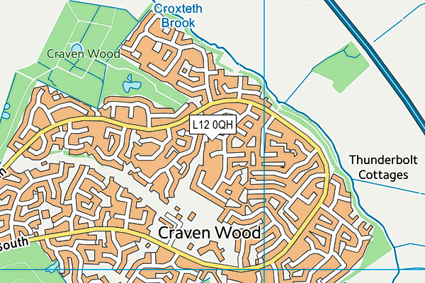 L12 0QH map - OS VectorMap District (Ordnance Survey) L12 0QH map - OS VectorMap District (Ordnance Survey)