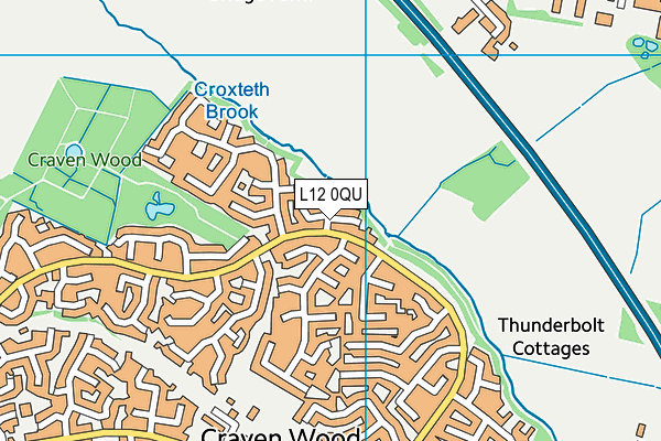 L12 0QU map - OS VectorMap District (Ordnance Survey) L12 0QU map - OS VectorMap District (Ordnance Survey)