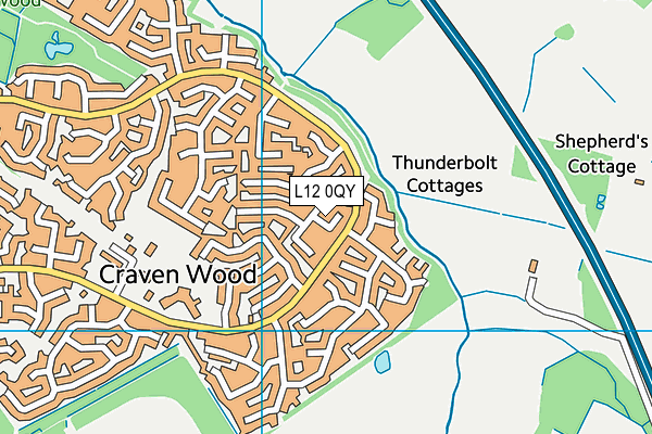 L12 0QY map - OS VectorMap District (Ordnance Survey)