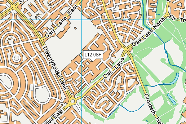 L12 0SF map - OS VectorMap District (Ordnance Survey) L12 0SF map - OS VectorMap District (Ordnance Survey)