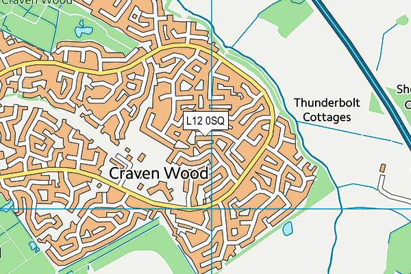 L12 0SQ map - OS VectorMap District (Ordnance Survey) L12 0SQ map - OS VectorMap District (Ordnance Survey)