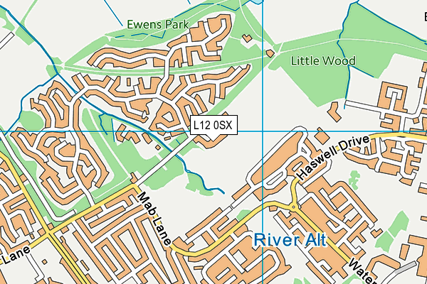 L12 0SX map - OS VectorMap District (Ordnance Survey) L12 0SX map - OS VectorMap District (Ordnance Survey)