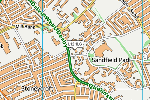 L12 1LG map - OS VectorMap District (Ordnance Survey) L12 1LG map - OS VectorMap District (Ordnance Survey)