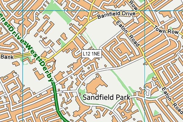 L12 1NE map - OS VectorMap District (Ordnance Survey)