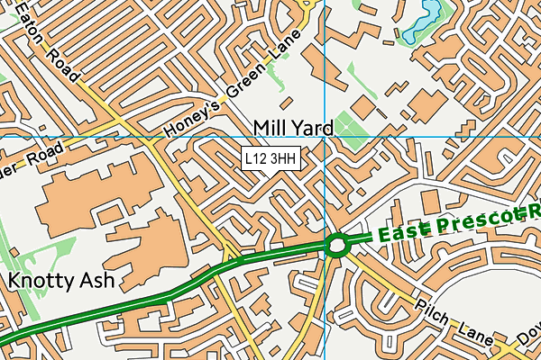 L12 3HH map - OS VectorMap District (Ordnance Survey) L12 3HH map - OS VectorMap District (Ordnance Survey)
