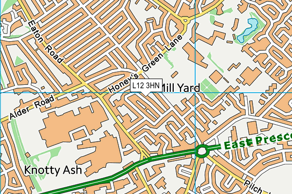 L12 3HN map - OS VectorMap District (Ordnance Survey)