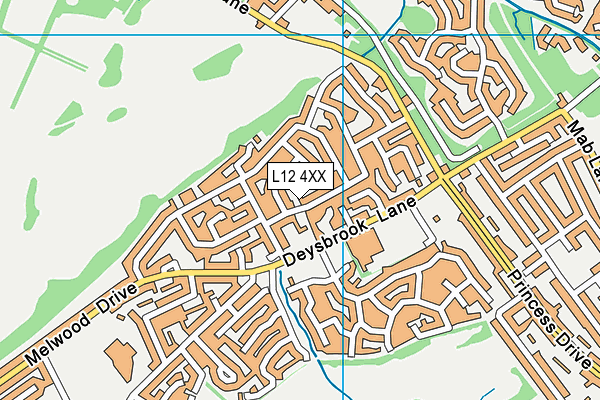 L12 4XX map - OS VectorMap District (Ordnance Survey) L12 4XX map - OS VectorMap District (Ordnance Survey)
