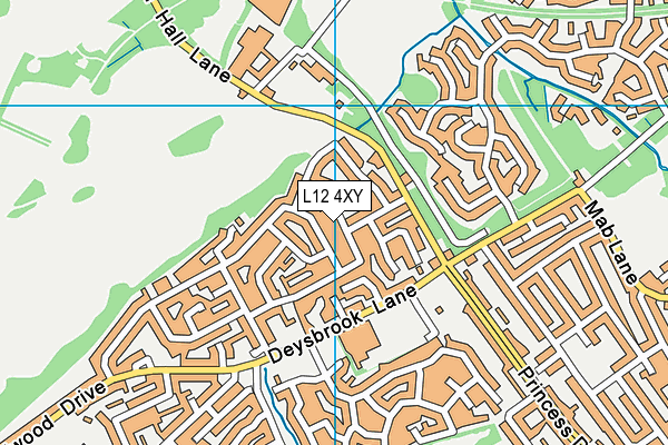 L12 4XY map - OS VectorMap District (Ordnance Survey) L12 4XY map - OS VectorMap District (Ordnance Survey)