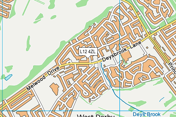 L12 4ZL map - OS VectorMap District (Ordnance Survey) L12 4ZL map - OS VectorMap District (Ordnance Survey)