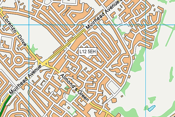 L12 5EH map - OS VectorMap District (Ordnance Survey) L12 5EH map - OS VectorMap District (Ordnance Survey)