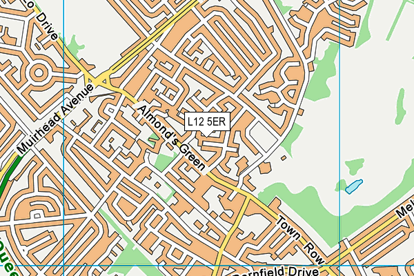 L12 5ER map - OS VectorMap District (Ordnance Survey) L12 5ER map - OS VectorMap District (Ordnance Survey)