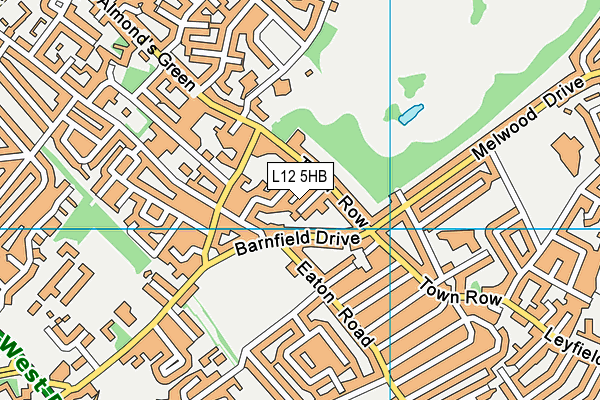 L12 5HB map - OS VectorMap District (Ordnance Survey) L12 5HB map - OS VectorMap District (Ordnance Survey)