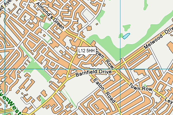 L12 5HH map - OS VectorMap District (Ordnance Survey) L12 5HH map - OS VectorMap District (Ordnance Survey)
