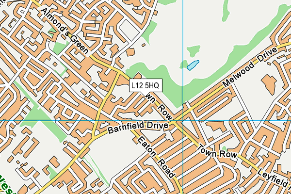 L12 5HQ map - OS VectorMap District (Ordnance Survey) L12 5HQ map - OS VectorMap District (Ordnance Survey)