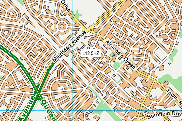 L12 5HZ map - OS VectorMap District (Ordnance Survey) L12 5HZ map - OS VectorMap District (Ordnance Survey)