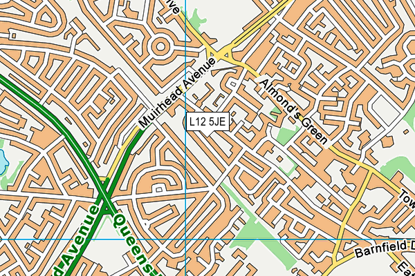 L12 5JE map - OS VectorMap District (Ordnance Survey) L12 5JE map - OS VectorMap District (Ordnance Survey)