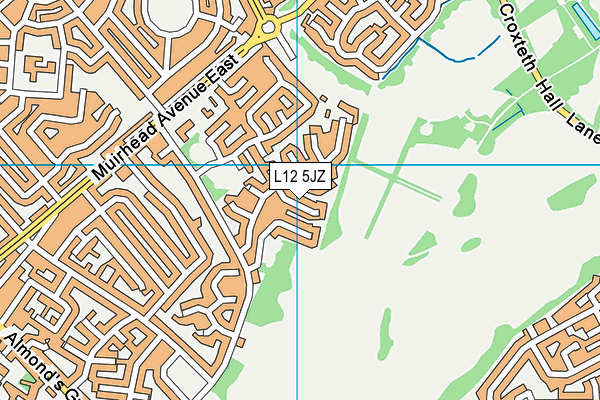 L12 5JZ map - OS VectorMap District (Ordnance Survey) L12 5JZ map - OS VectorMap District (Ordnance Survey)
